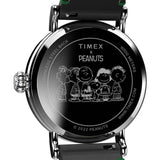 Timex Standard Peanuts Featuring Snoopy Winter Leather Strap Men Watch TW2V60700