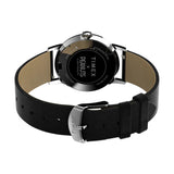 Timex Marlin Snoopy Black Leather Strap Unisex Watch TW2V63200