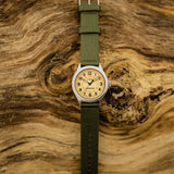 Timex Expedition Beige Dial & Green Fabric Strap Men Watch TW2V65800