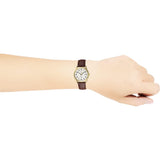 Timex Indiglo White Dial Brown Leather Strap Unisex Watch TW2V68900