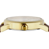 Timex Indiglo White Dial Brown Leather Strap Unisex Watch TW2V68900