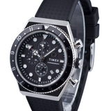 Timex Q Chronograph Black Synthetic Strap Men's Watch TW2V70000