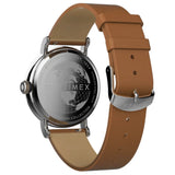 Timex Standard White Dial Brown Leather Strap Unisex Watch TW2V71500