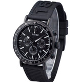 Timex Waterbury Standard Chronograph Black Rubber Strap Men's Watch TW2V71900
