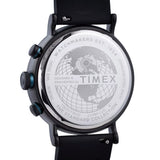 Timex Waterbury Standard Chronograph Black Rubber Strap Men's Watch TW2V71900