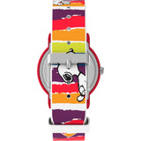 Timex Peanuts Rainbow Silicone Strap Unisex Watch TW2V77700