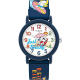 Timex Peanuts Just Beachy Blue Silicone Strap Unisex Watch TW2V78600
