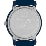 Timex Peanuts Just Beachy Blue Silicone Strap Unisex Watch TW2V78600
