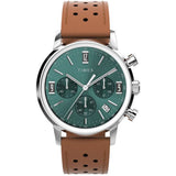 Timex Marlin Chronograph Brown Leather Strap Men's Watch TW2W10100
