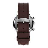 Timex Marlin Chronograph Blue Dial Leather Strap Men's Watch