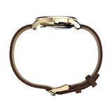 Timex Indiglo Easy Reader Brown Leather Strap Women Watch TW2W15700