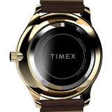 Timex Indiglo Easy Reader Brown Leather Strap Women Watch TW2W15700