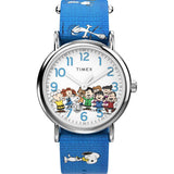 Timex Peanuts Blue Fabric Strap Unisex Watch TW2W19400