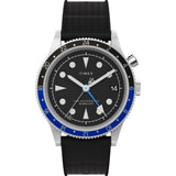 Timex Waterbury Black Synthetic Rubber Strap Men's Watch TW2W22600
