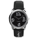 Timex Keith Haring Black Leather Strap Unisex Watch TW2W25400