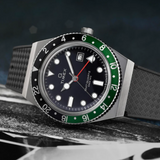 Timex Q GMT Black Synthetic Rubber Strap Men's Watch TW2W57500