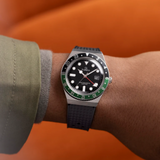 Timex Q GMT Black Synthetic Rubber Strap Men's Watch TW2W57500