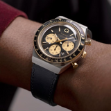 Timex Q Chronograph Black Leather Strap Men's Watch TW2W64300