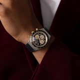 Timex Q Chronograph Black Leather Strap Men's Watch TW2W64300