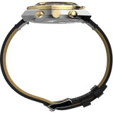 Timex Q Chronograph Black Leather Strap Men's Watch TW2W64300