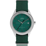 Timex Marlin Jet Green Fabric Strap Men's Watch TW2Y24400