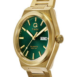Timex Q 1973 Gold Stainless Steel  Strap Men's Watch TW2Y35100