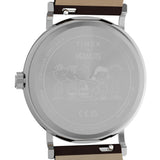 Timex X Peanuts Weekender Brown Leather Strap Women's Watch TW2Y51500