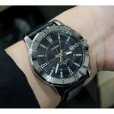 Casio General Black Dial and Leather Strap Men Watch MTP-V004L-1CVDF-P