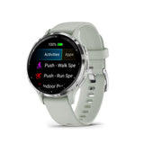 Garmin Venu 3S Silver Stainless Steel Bezel with Sage Gray Case GM-010-02785-51