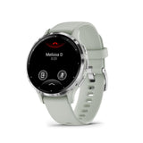 Garmin Venu 3S Silver Stainless Steel Bezel with Sage Gray Case GM-010-02785-51