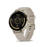 Garmin Venu 3S Cream Gold Stainless Steel Bezel with French Gray Case GM-010-02785-52
