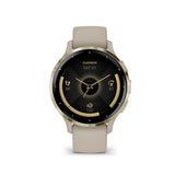 Garmin Venu 3S Cream Gold Stainless Steel Bezel with French Gray Case GM-010-02785-52