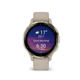Garmin Venu 3S Cream Gold Stainless Steel Bezel with French Gray Case GM-010-02785-52