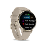 Garmin Venu 3S Cream Gold Stainless Steel Bezel with French Gray Case GM-010-02785-52