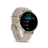 Garmin Venu 3S Cream Gold Stainless Steel Bezel with French Gray Case GM-010-02785-52