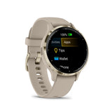 Garmin Venu 3S Cream Gold Stainless Steel Bezel with French Gray Case GM-010-02785-52