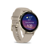 Garmin Venu 3S Cream Gold Stainless Steel Bezel with French Gray Case GM-010-02785-52