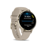 Garmin Venu 3S Cream Gold Stainless Steel Bezel with French Gray Case GM-010-02785-52