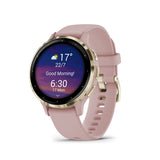 Garmin Venu 3S  Cream Gold Stainless Steel Bezel with Dust Rose Case GM-010-02785-53