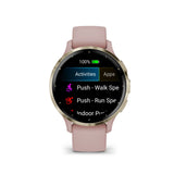 Garmin Venu 3S  Cream Gold Stainless Steel Bezel with Dust Rose Case GM-010-02785-53