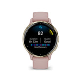 Garmin Venu 3S  Cream Gold Stainless Steel Bezel with Dust Rose Case GM-010-02785-53