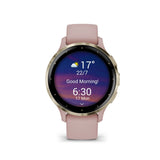 Garmin Venu 3S  Cream Gold Stainless Steel Bezel with Dust Rose Case GM-010-02785-53