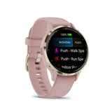 Garmin Venu 3S  Cream Gold Stainless Steel Bezel with Dust Rose Case GM-010-02785-53