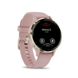 Garmin Venu 3S  Cream Gold Stainless Steel Bezel with Dust Rose Case GM-010-02785-53