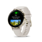 Garmin Venu 3S Cream Gold Stainless Steel Bezel with Ivory Case GM-010-02785-54