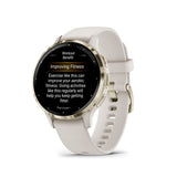 Garmin Venu 3S Cream Gold Stainless Steel Bezel with Ivory Case GM-010-02785-54