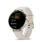 Garmin Venu 3S Cream Gold Stainless Steel Bezel with Ivory Case GM-010-02785-54