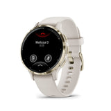 Garmin Venu 3S Cream Gold Stainless Steel Bezel with Ivory Case GM-010-02785-54