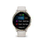Garmin Venu 3S Cream Gold Stainless Steel Bezel with Ivory Case GM-010-02785-54