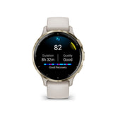 Garmin Venu 3S Cream Gold Stainless Steel Bezel with Ivory Case GM-010-02785-54